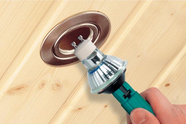 Wolfcraft - Sugkopp för halogenlampa