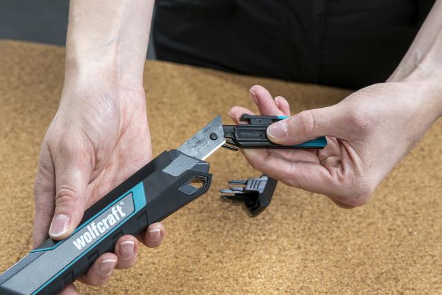 Wolfcraft Arbejdskniv H/V bræk-af 18 mm