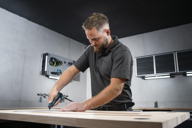 Wolfcraft Sikkerhedskniv m/skede trapez