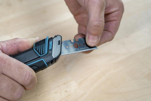 Wolfcraft Sikkerhedskniv m/skede trapez