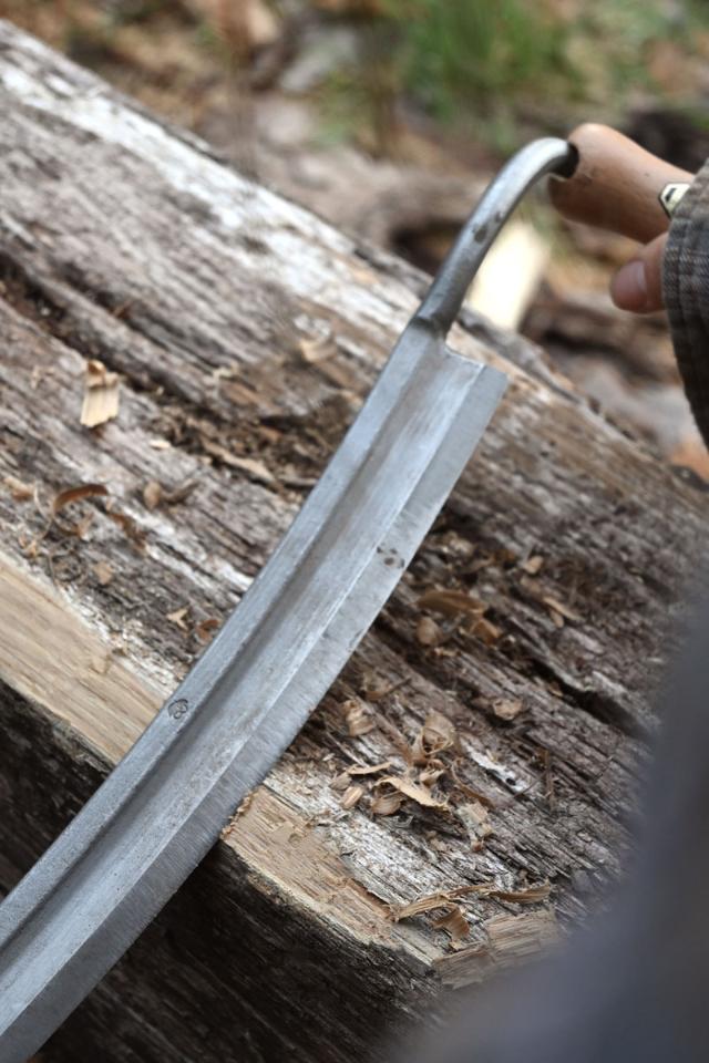 Bandkniv 250 mm, böjd