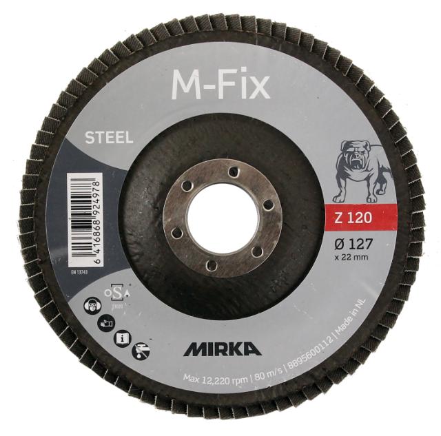 Mirka M-FIX vinklad lamellskiva, ZIR, 127 x 22 mm 