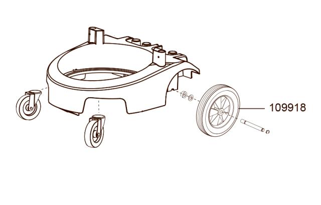 Bakhjul för Heros (1 st.)