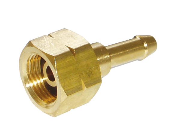 Slangnippel 3/8 V V med plan packning