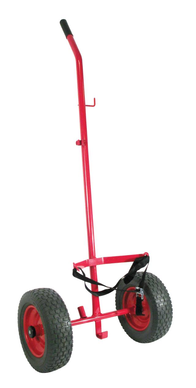 Flaskvagn med punkteringsfria hjul