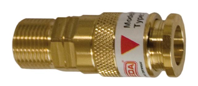 Invändig snabbkoppling med utvändig gänga