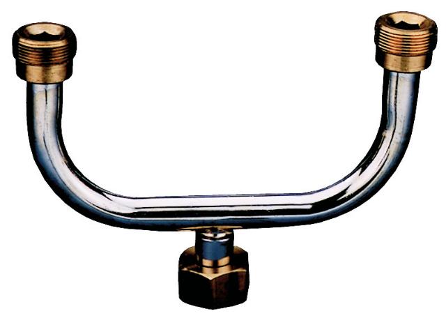 Dubbelhalsad rör i rostfritt stål