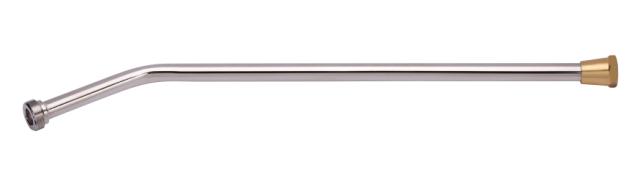 Halsrör med 45 graders böjning - 350 mm - Krom