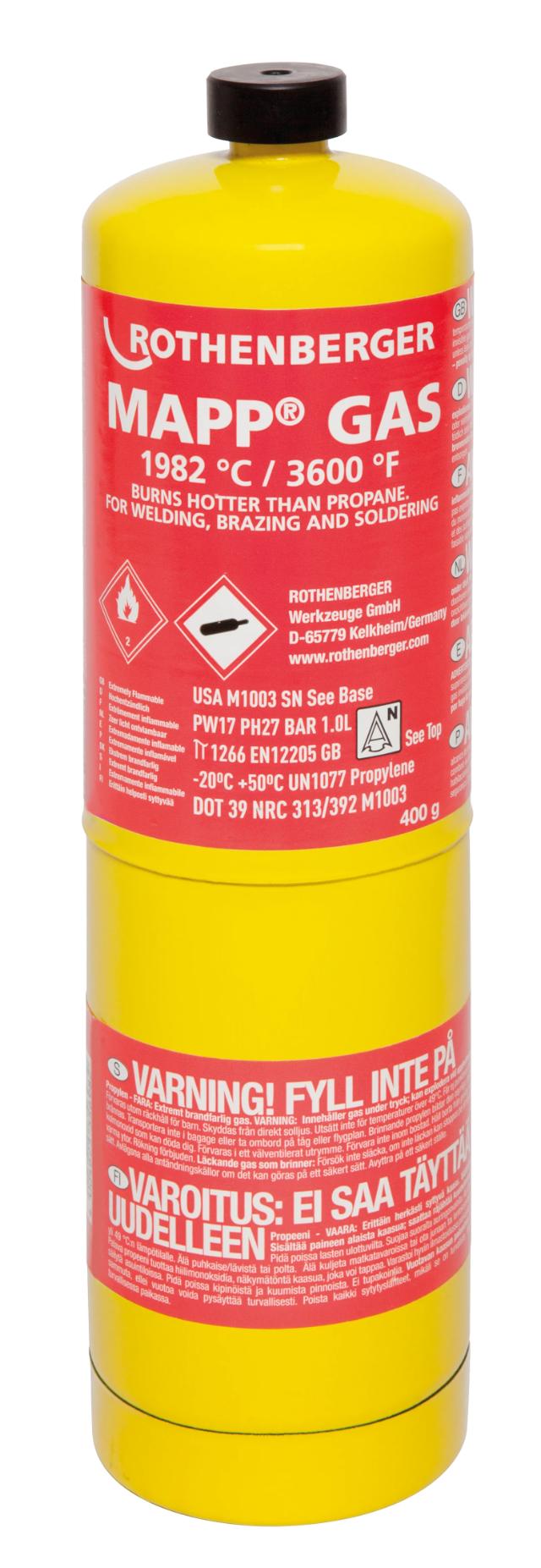 Gasdunk MAPP gas, 400 g